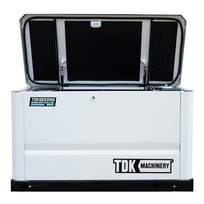 Planta de Emergencia Generador Estacionario Profesional 22 kw Trifasico a Gas Tdk Machinery  ATS INCLUIDO – TDKGE25NG