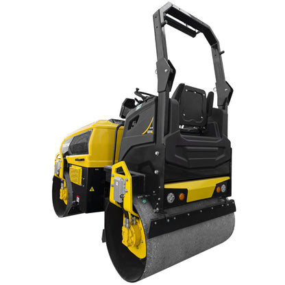 Rodillo Vibratorio Doble Profesional 3 Toneladas Tdk Machinery Con Operador Hombre a Bordo Motor a Diesel 35.5 Hp – TDKR2700