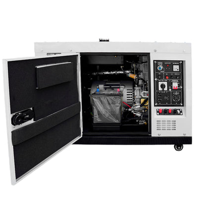 Generador Estacionario a Diesel 9.8 Kw 110v/220v Monofasico Silencioso Profesional Hyundai – Ultra100