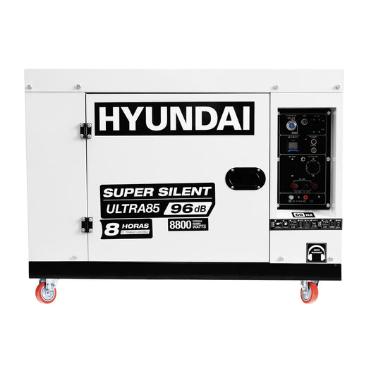 Generador Estacionario a Diesel 8.8 Kw 110v/220v Monofasico Silencioso Profesional Hyundai – Ultra85