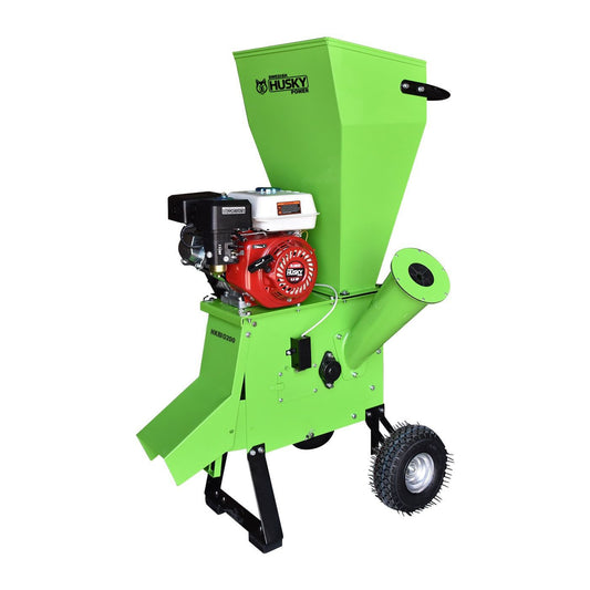 Biotrituradora Chipeadora de Ramas y Troncos Husky Diámetro Máximo de Corte de 10 cm con Motor a Gasolina 6.5 hp Husky HKBIO200-HK65