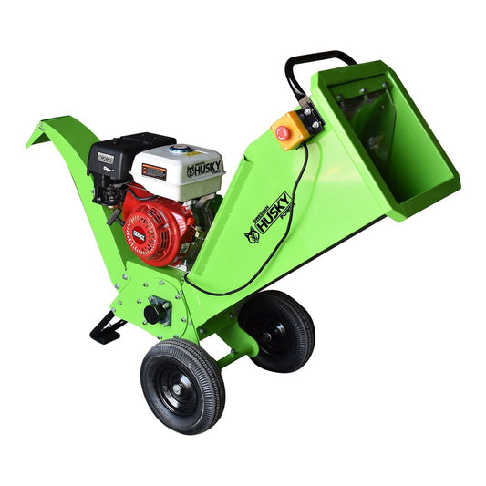 Biotrituradora Chipeadora de Ramas y Troncos Husky Diámetro Máximo de Corte de 7.5 cm con Motor a Gasolina 6.5 hp Husky HKBIO275-HK65