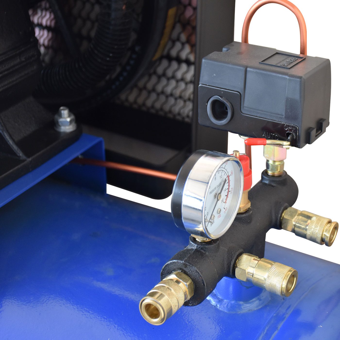 Compresor De Aire Profesional Tanque 200 Litros Con Motor a Gasolina 9.3 Hp – Hyac209g