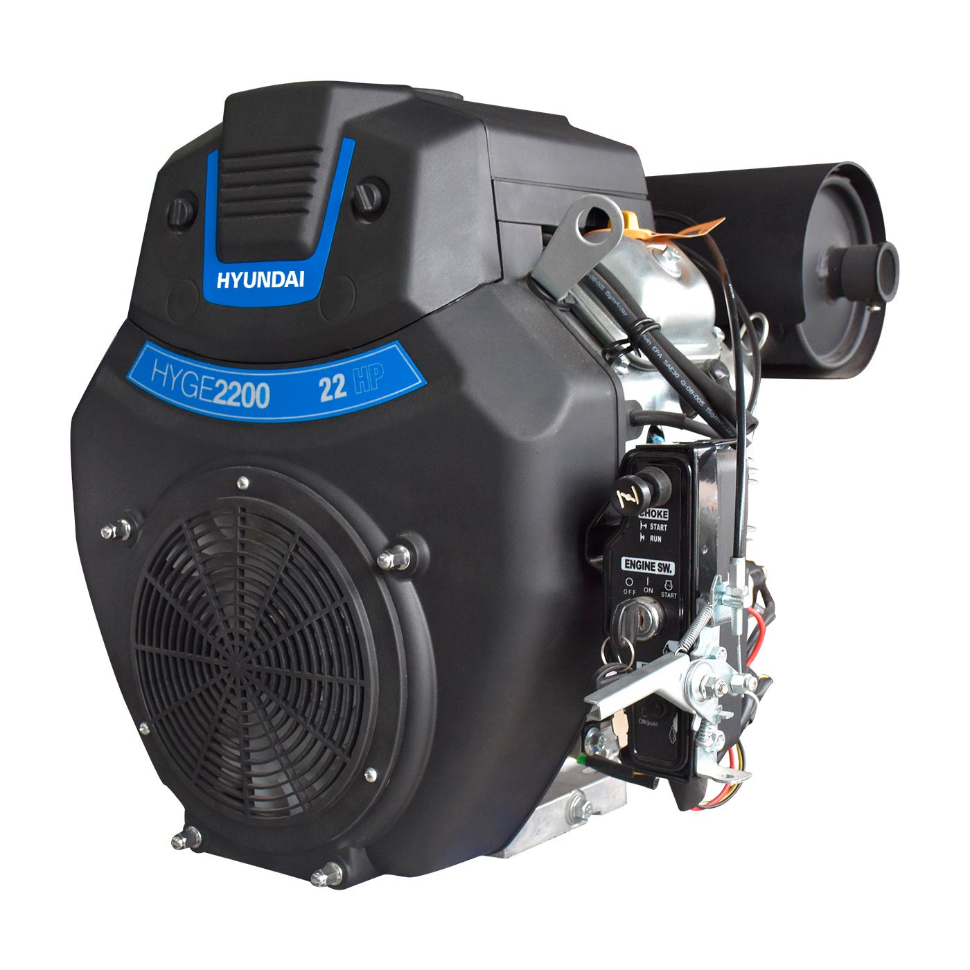Motor A Gasolina Profesional Hyundai 22 Hp Con Arranque Eléctrico – Hyge2200
