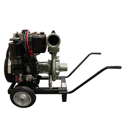 Motobomba De Agua 4X4 Pulgadas a Diesel 17 hp de Alta Presión Swedish Husky Power C/arranque Eléctrico 4 Tiempos – Rbl4417