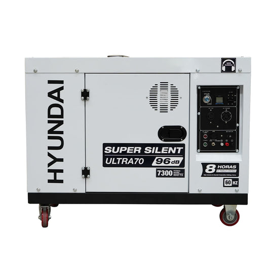 Generador Estacionario a Diesel 7.3 Kw 110v/220v Monofasico Silencioso Profesional Hyundai – Ultra70