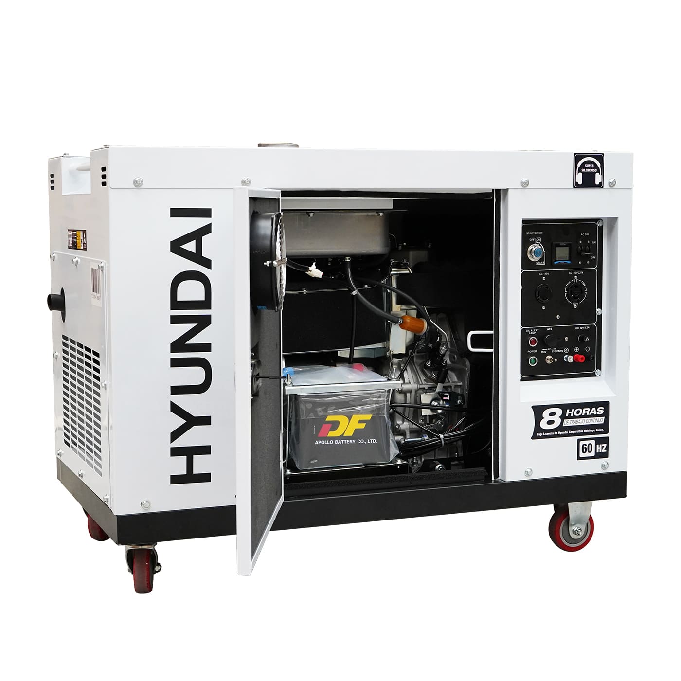 Generador Estacionario a Diesel 7.3 Kw 110v/220v Monofasico Silencioso Profesional Hyundai – Ultra70