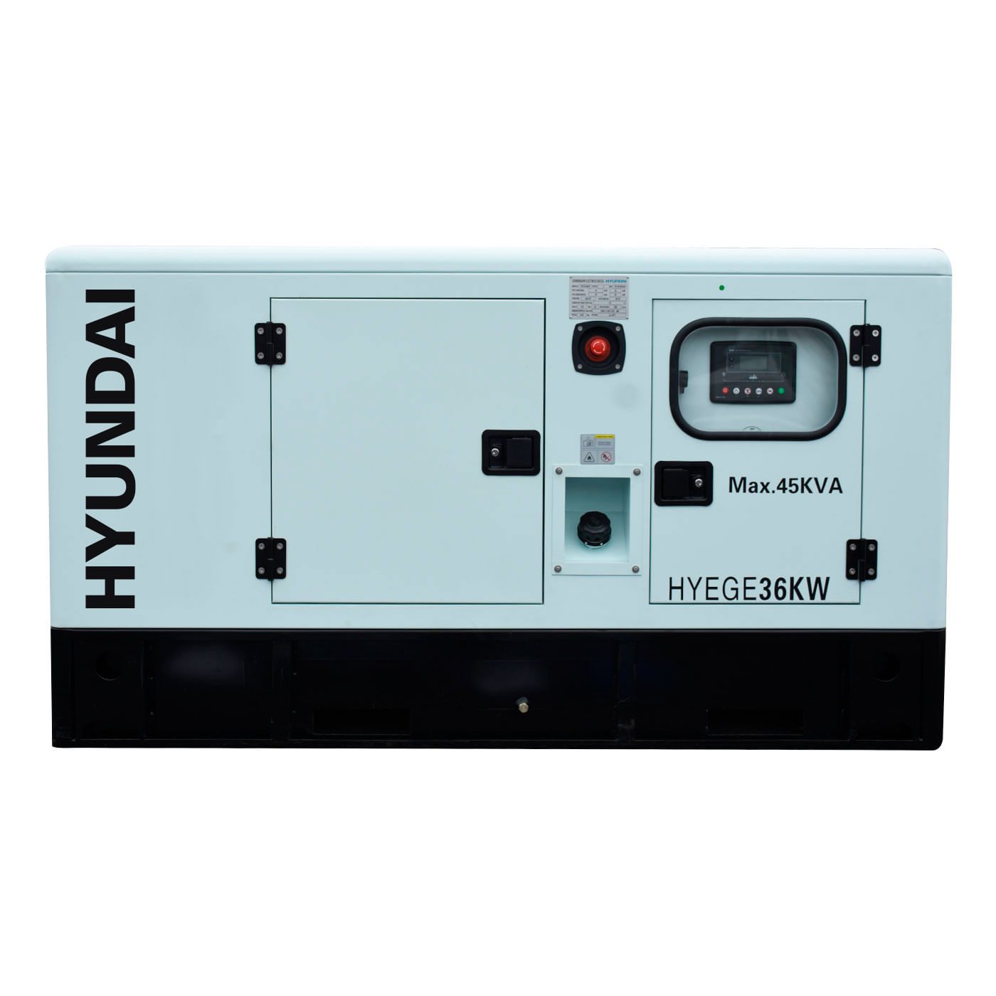 Generador Estacionario Planta de Emergencia 36kw 45kva Motor a Diesel Tablero de Transferencia ATS Trifasico 220v Hyundai HYEGE36KW