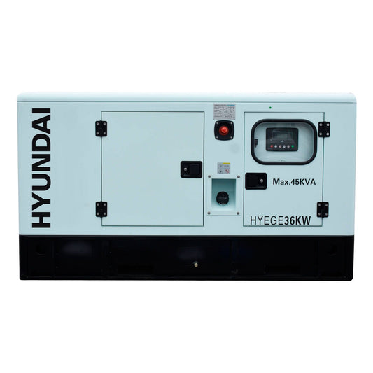 Generador Estacionario Planta de Emergencia 36kw 45kva Motor a Diesel Tablero de Transferencia ATS Trifasico 220v Hyundai HYEGE36KW