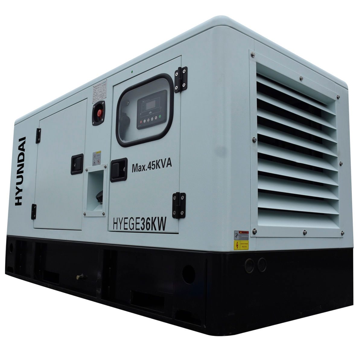 Generador Estacionario Planta de Emergencia 36kw 45kva Motor a Diesel Tablero de Transferencia ATS Trifasico 220v Hyundai HYEGE36KW