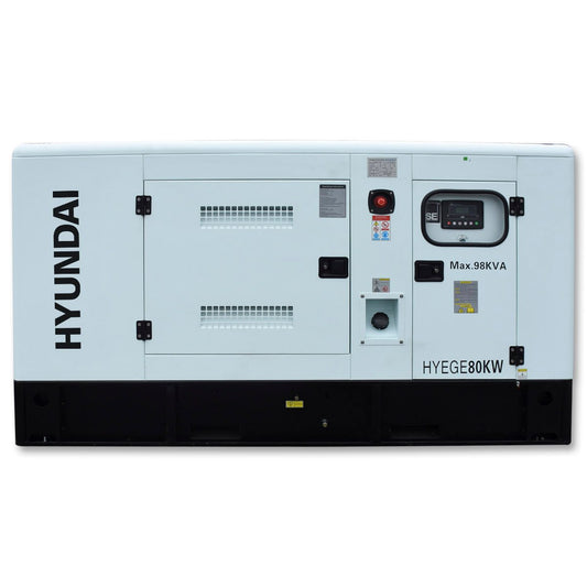 Generador Estacionario Planta de Emergencia 78kw 98kva Motor a Diesel Trifasico 220v Hyundai HYEGE80KW