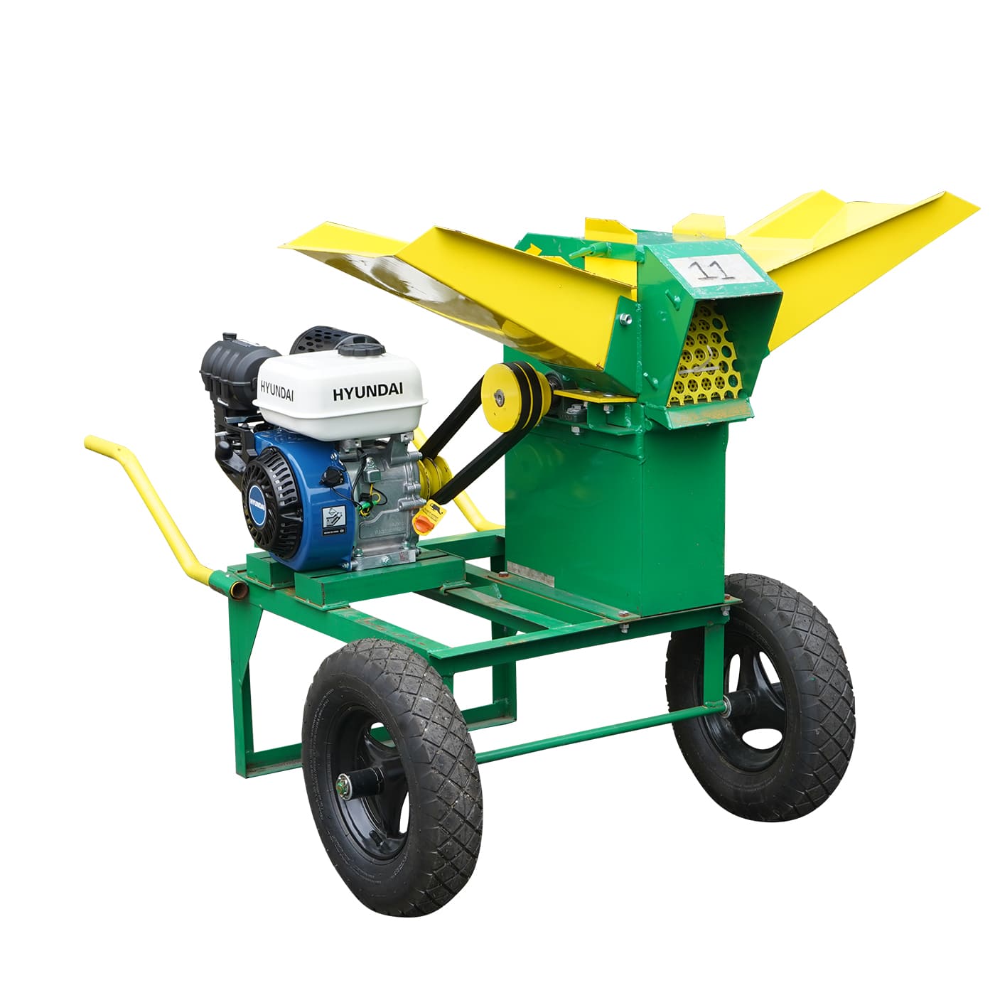 Picadora Cortadora De Forraje Base Cuadrada Con motor Hyundai 6.7 Hp – Rkp2100b-hy67