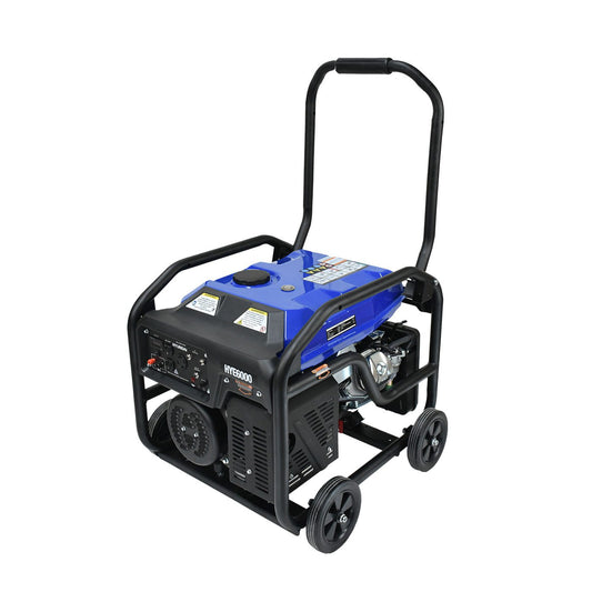 Generador a Gasolina Hyundai 6000 Watts Portatil Monofasico 110V - 220V Motor 13.1 Hp HYE6000