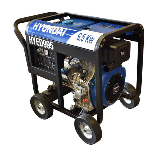 Generador A Diésel 9500 Watts Trifasico 120/220v Motor de 18 Hp Portatil – Hyed995