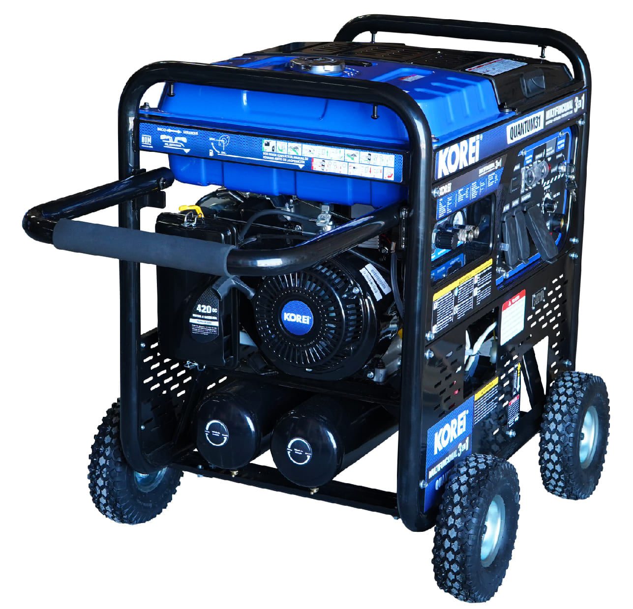 Generador 5000 watts Soldadora 180A Compresor de aire 20 litros 3 en 1 Korei – Quantum31