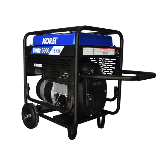Generador a Gasolina Hyundai 15000 Watts Portatil monofasico 110V - 220V Motor 26 Hp THOR15000