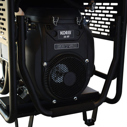Generador a Gasolina Hyundai 15000 Watts Portatil monofasico 110V - 220V Motor 26 Hp THOR15000